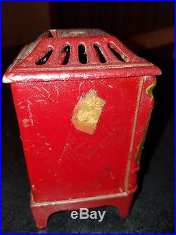 Cast Iron Tin Kenton Figural Coal Stove Heater Still Bank 1875