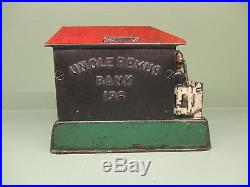 Cast Iron UNCLE REMUS Mechanical Bank Original Antique Americana Toy