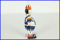 Cast Iron Vintage Hand Painted Clown Bank #41202
