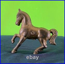 Cast Iron Vintage Horse Stallion Colt Mare Charger Pony Savings Coin Money Bank