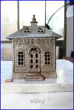 Cast Iron nickel plated State Bank building