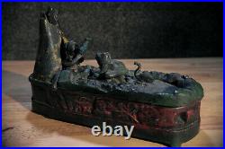 Chief Big Moon J&E Stevens Cast Iron Mechanical Bank