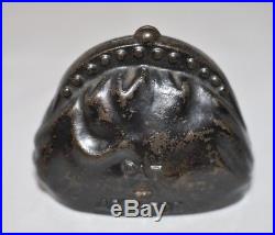 Circa 1886 Cast Iron Bank Put Money In Thy Purse Moore #1266 Scarce E Rated