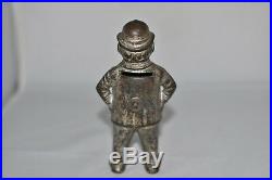 Circa 1900 Cast Iron Foxy Grandpa Bank Made by Wing C Rated Quite Scarce