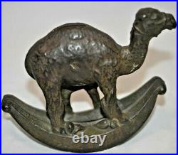 Circa 1900's Cast Iron Oriental Camel and her calf Bank Moore #769 Rated D