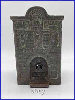 City Bank With Teller Cast Iron Bank H. L. Judd Very Nice Condition