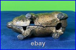 DECKERS IOWANA Cast Iron Hog Pig Savings Coin Cash Money Boar Porker Swine Bank