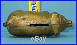Decker's Iowana Pig Old Cast Iron Bank Guaranteed Old, Authentic Sale CI 653