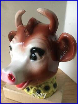 Elsie the Cow Cast Metal Bank, Borden's Dairy, Rare, Collectible, Vintage