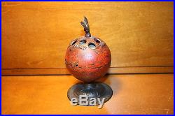 Enterprise Painted Cast Iron World Globe Bank with Eagle Top Not Mechanical