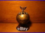 Enterprise Painted Cast Iron World Globe with Bell Bank with Eagle Top Mechanical