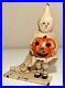 Estate_Found_Cast_Iron_Halloween_Coin_BANK_Girl_in_Ghost_Costume_with_Pumpkin_01_hwk
