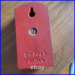 FIRE ALARM BOX BANK, Cast Iron, antique, Dabs-Japan