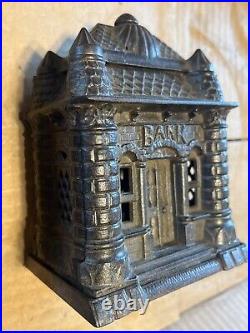 FOUR TOWER BANK BUILDING CAST IRON STILL BANK STEVENS July 23 1895 ANTIQUE