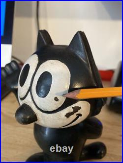 Felix Kitty Cat Piggy Bank HOTROD Ratrod Banking Patina Collector 6+LBS BLEMISH Felix Kitty Cat Piggy Bank HOTROD Ratrod Banking Patina Collector 6+LBS BLEMISH