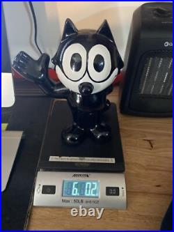 Felix Kitty Cat Piggy Bank HOTROD Ratrod Banking Patina Collector 6+LBS BLEMISH Felix Kitty Cat Piggy Bank HOTROD Ratrod Banking Patina Collector 6+LBS BLEMISH