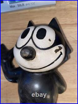 Felix Kitty Cat Piggy Bank HOTROD Ratrod Banking Patina Collector 6+LBS BLEMISH Felix Kitty Cat Piggy Bank HOTROD Ratrod Banking Patina Collector 6+LBS BLEMISH