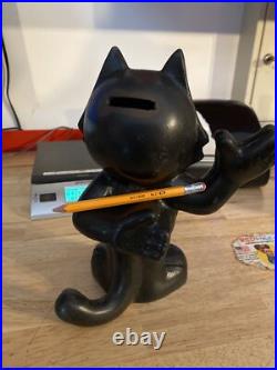 Felix Kitty Cat Piggy Bank HOTROD Ratrod Banking Patina Collector 6+LBS BLEMISH Felix Kitty Cat Piggy Bank HOTROD Ratrod Banking Patina Collector 6+LBS BLEMISH