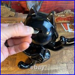 Felix The Cat Cast Iron Bank With Painted Finish, Decor Bookend