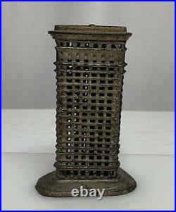 Flatiron Building NYC Vintage Antique Miniature Bldg Cast Iron Bank 81350