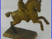 General Sheridan with Horse on Base Antique Cast Iron Penny Bank