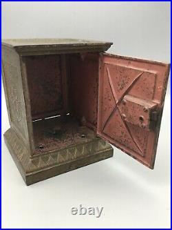Geometric Safe Bank Manufactured By Stevens c. 1897 Rated E