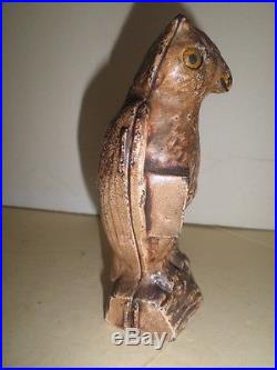 Great old original cast iron Owl Slot in Book mechanical bank by Kilgore 1926