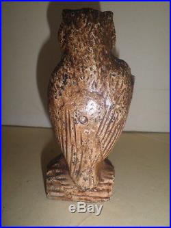 Great old original cast iron Owl Slot in Book mechanical bank by Kilgore 1926