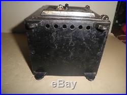Great old original cast iron Watch Dog Safe mechanical bank by J. &E. Stevens