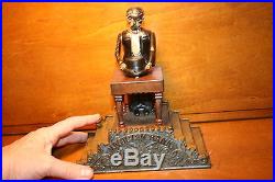Hard To Find Magician Magic Cast Iron Mechanical Bank by J & E Stevens c. 1901