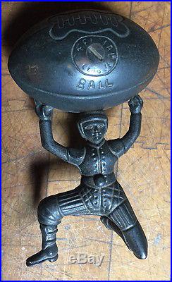 Hubley Antique Cast-Iron Still Football Player Bank