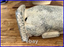 Hubley JMR Thrifty Wise Pig Cast Iron Bank 1930-1936 with Inscription Hubley JMR Thrifty Wise Pig Cast Iron Bank 1930-1936 with Inscription