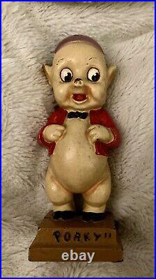 Hubley Porky Pig Cast Iron Bank 1940s Original Marked Hubley Excellent Condition