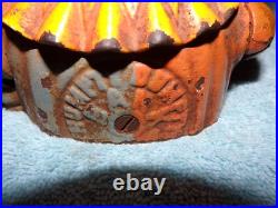 Humpty Dumpty Clown Cast Iron Coin Piggy Bank Mechanical Antique
