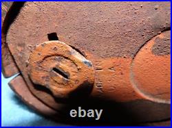 Humpty Dumpty Clown Cast Iron Coin Piggy Bank Mechanical Antique