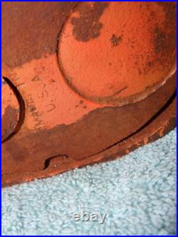 Humpty Dumpty Clown Cast Iron Coin Piggy Bank Mechanical Antique