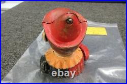 Humpty Dumpty Clown Cast Iron Metal Coin Piggy Bank Mechanical Antique