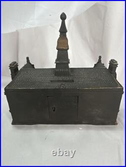 Ives Blakeslee Palace Cast Iron 1890s Coin Machine Bank Very Rare -Must Read