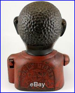 JOLLY NR BANK Cast Iron 1880's ORIGINAL Working SHEPARD Black Americana