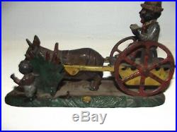J. & E. Stevens Antique Cast Iron Mechanical Bank Bad Accident