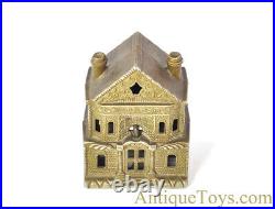 J. E. Stevens Co. Ca. 1899 Cast Iron Victorian House Still Penny Coin Bank