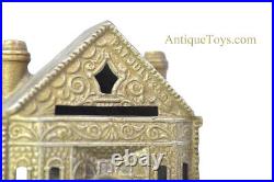 J. E. Stevens Co. Ca. 1899 Cast Iron Victorian House Still Penny Coin Bank