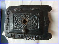 J M Harper Antique 1907 Carpenter Cast Iron Still Bank Safe