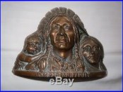 J. M. Harper Cast Iron The Indian Family Bank 1905