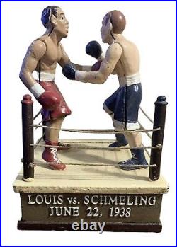 Joe LOUIS vs Max SCHMELING June 22 1938 Vintage Style Cast Iron Mechanical Bank