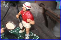 John Wright Cast Iron Mechanical Bank Titled Tennis Players Mint Battle Of Sexes John Wright Cast Iron Mechanical Bank Titled Tennis Players Mint Battle Of Sexes