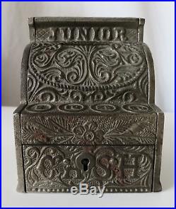 Junior Cash Register (small) Vintage Cast Iron Bank, J & E Stevens