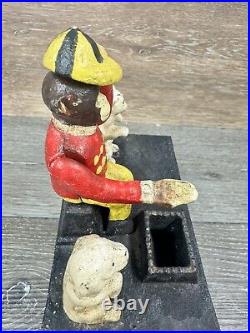 KYSER & REX 1882 Cast Iron Monkey withDancers Organ Mechanical Bank Reproduction KYSER & REX 1882 Cast Iron Monkey withDancers Organ Mechanical Bank Reproduction