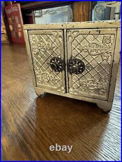 Kenton Double Door Cast Iron Safe Bank 1896 NY National Chicago Savings Bank