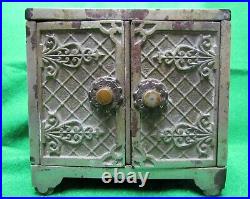 Kenton Double Door Cast Iron Safe Bank Chicago Savings/NY National Bank -INV 52